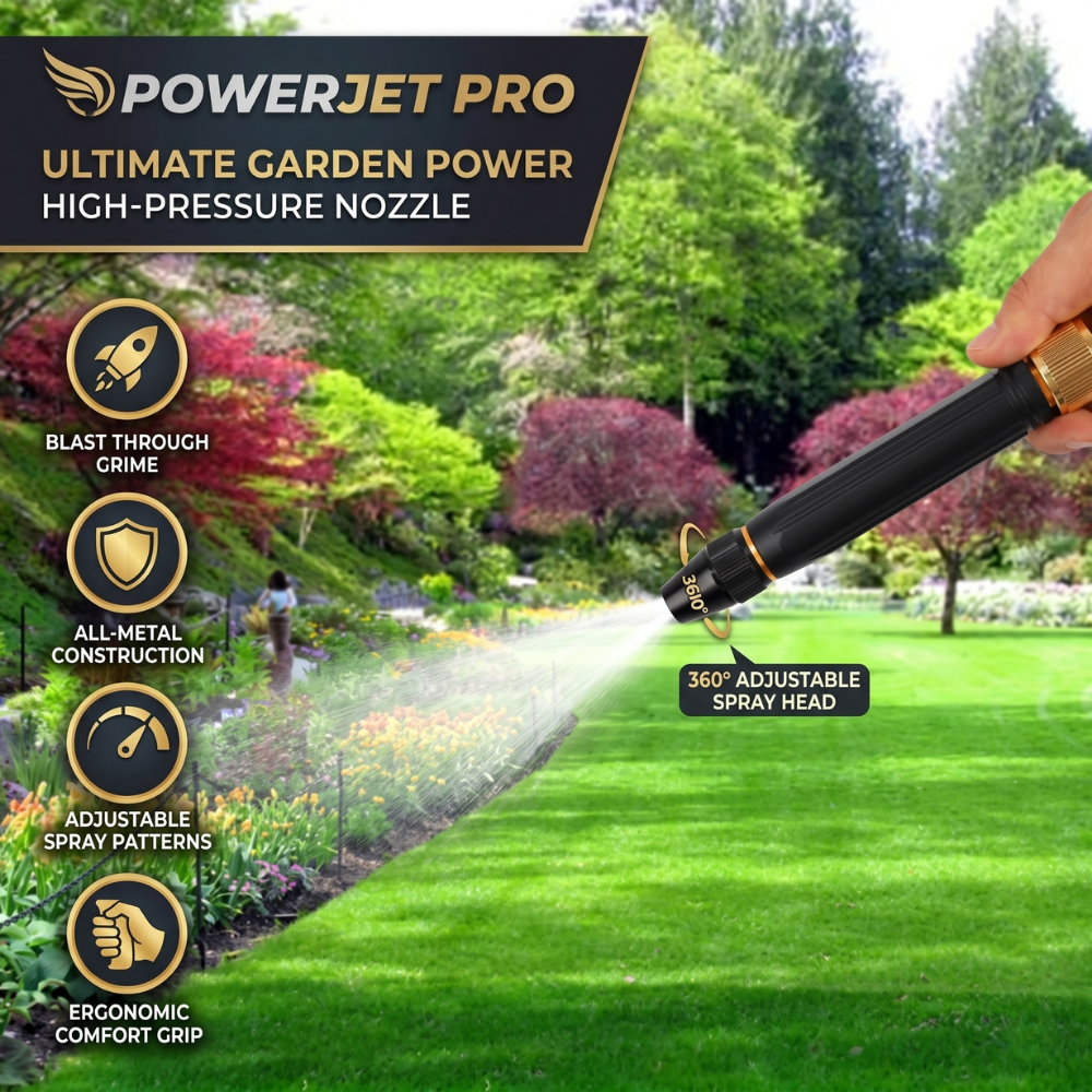 PowerJet Nozzle Pro™ - Pistolet de Lavage Haute Pression
