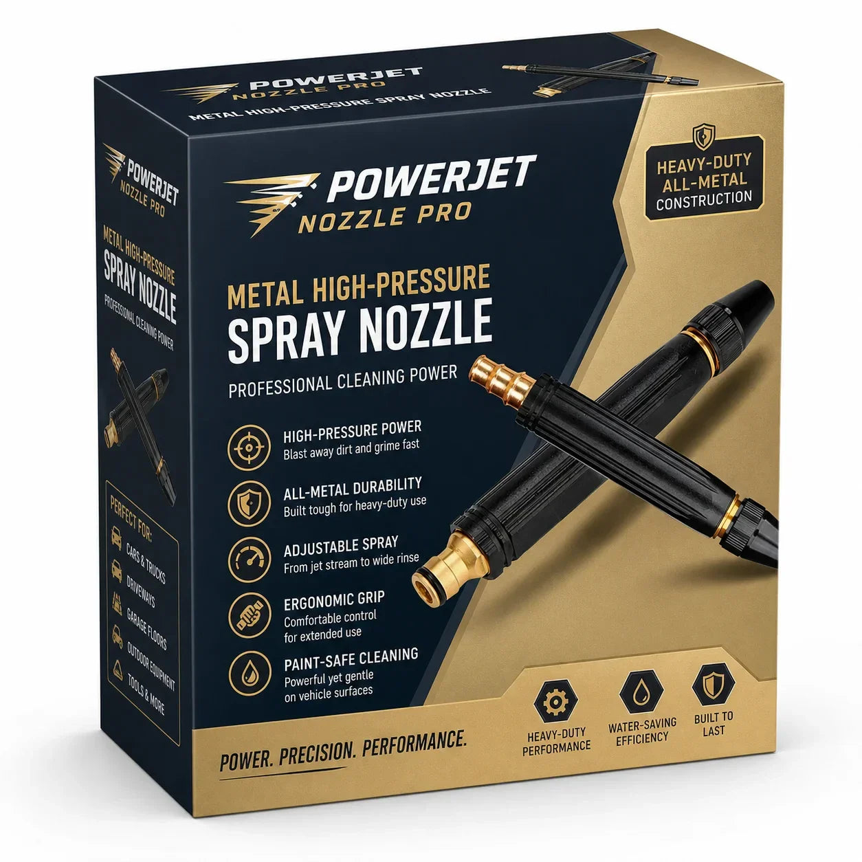 PowerJet Nozzle Pro™ - Pistolet de Lavage Haute Pression